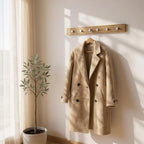 HAKU Möbel Garderobenleiste aus MDF kratzbeständig in Braun B 35-80 cm H 9 cm, 80 x 4 cm, H 9 cm