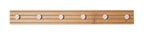 HAKU Möbel Garderobenleiste aus MDF kratzbeständig in Braun B 35-80 cm H 9 cm, 80 x 4 cm, H 9 cm