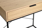 HAKU Möbel Konsole aus Holzwerkstoff Kippschutz 80 x 46 x 79 cm in Eiche, Schwarz (Eiche hell)