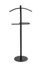 HAKU Möbel Herrendiener aus Metall massiv in Schwarz 47 x 30 x 111 cm