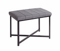 HAKU Möbel Bank aus Metall gepolstert in Schwarz 59 x 39 x 46 cm