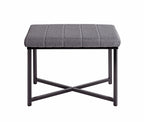 HAKU Möbel Bank aus Metall gepolstert in Schwarz 59 x 39 x 46 cm