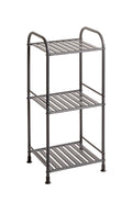 HAKU Möbel Regal aus Metall Füsse höhenverstellbar in Anthrazit 33 x 28 x 78 cm