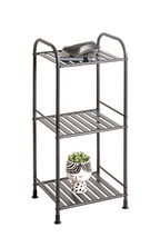HAKU Möbel Regal aus Metall Füsse höhenverstellbar in Anthrazit 33 x 28 x 78 cm