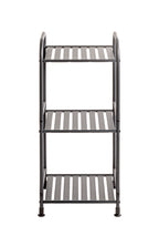 HAKU Möbel Regal aus Metall Füsse höhenverstellbar in Anthrazit 33 x 28 x 78 cm