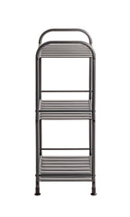 HAKU Möbel Regal aus Metall Füsse höhenverstellbar in Anthrazit 33 x 28 x 78 cm