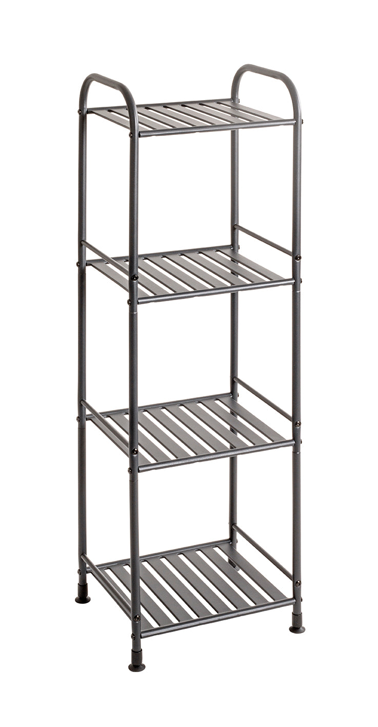 HAKU Möbel Regal aus Metall Kippschutz in Anthrazit