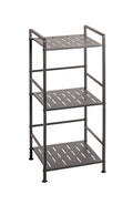 HAKU Möbel Regal aus Metall Füsse höhenverstellbar in Anthrazit 33 x 28 x 74 cm