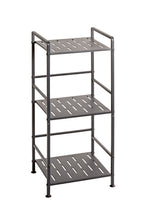 HAKU Möbel Regal aus Metall Füsse höhenverstellbar in Anthrazit 33 x 28 x 74 cm