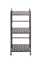 HAKU Möbel Regal aus Metall Füsse höhenverstellbar in Anthrazit 33 x 28 x 74 cm