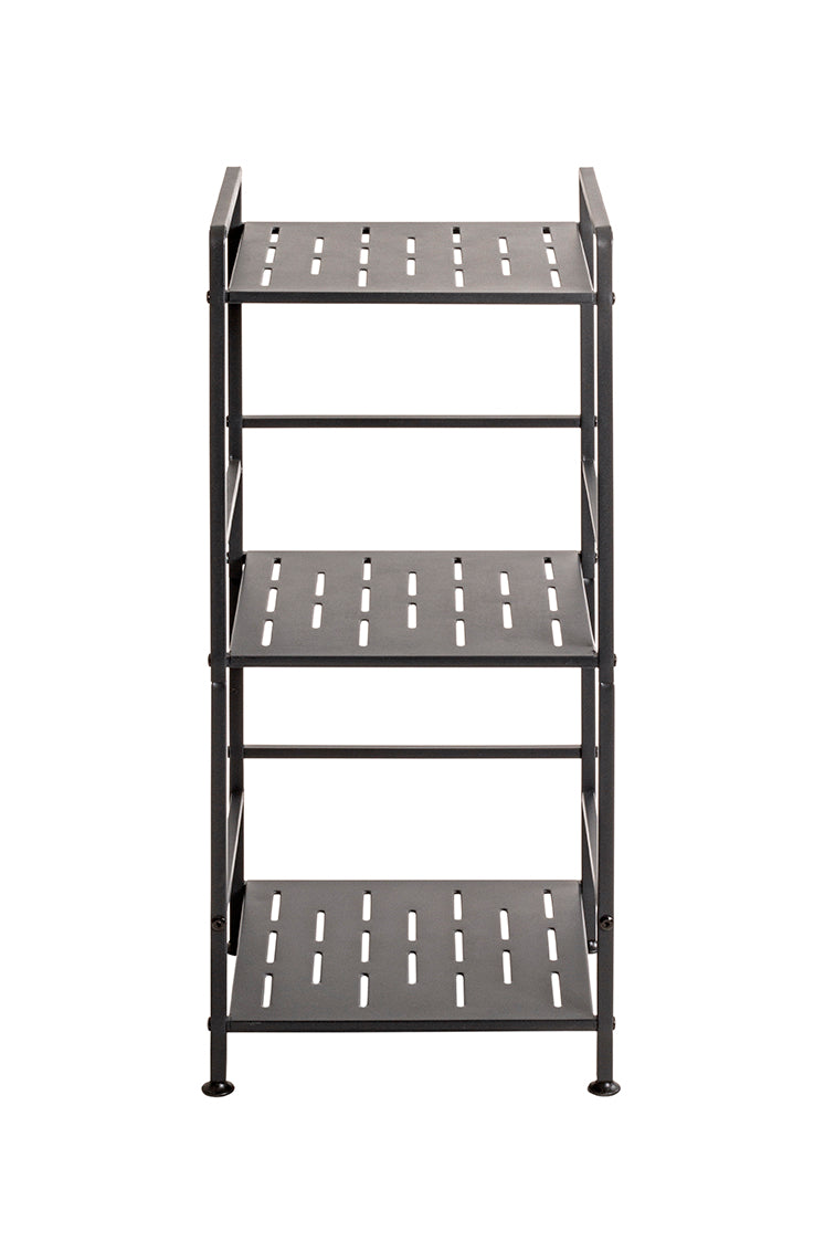 HAKU Möbel Regal aus Metall Füsse höhenverstellbar in Anthrazit 33 x 28 x 74 cm
