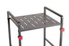 HAKU Möbel Regal aus Metall Füsse höhenverstellbar in Anthrazit 33 x 28 x 106 cm