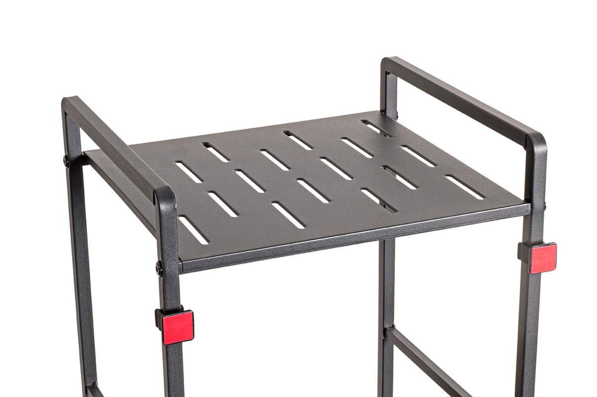 HAKU Möbel Regal aus Metall Füsse höhenverstellbar in Anthrazit 33 x 28 x 106 cm