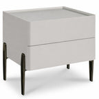 HAKU Möbel Konsole aus MDF mit Glas in Beige 50 x 42 x 65 cm