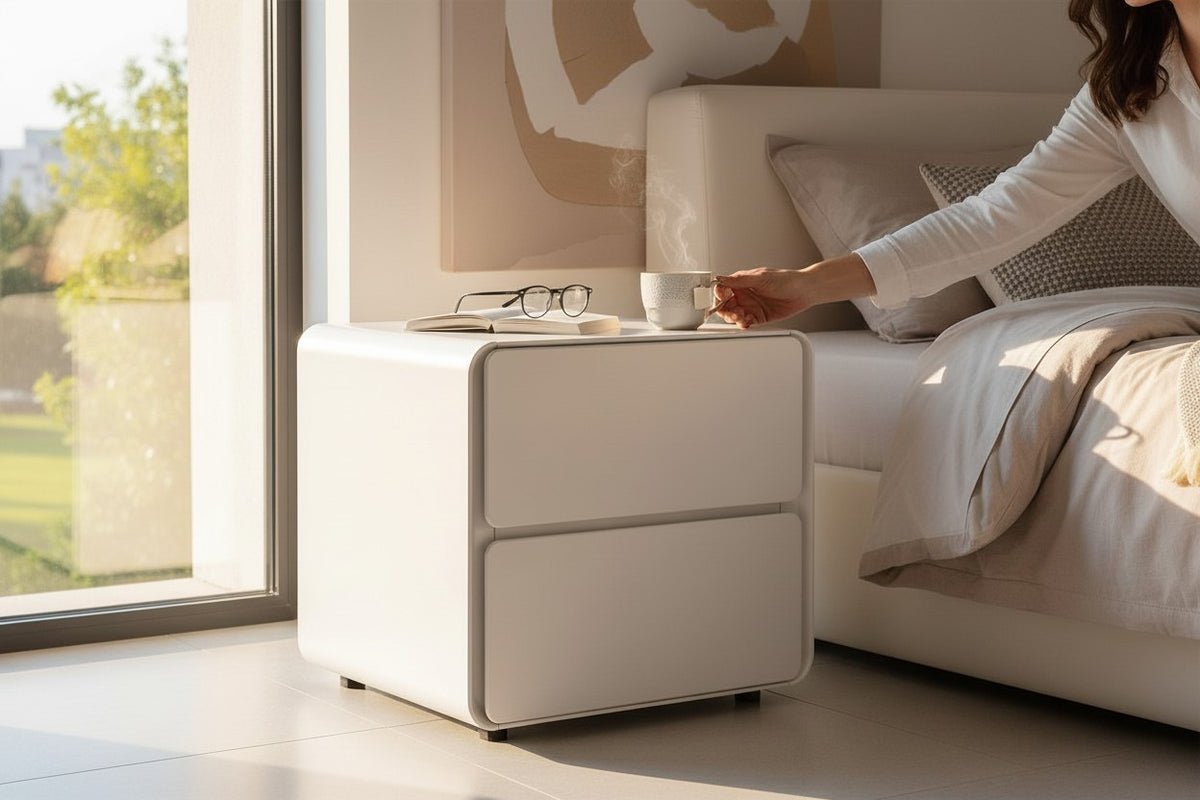 HAKU Möbel Konsole aus MDF Softclose in Weiss