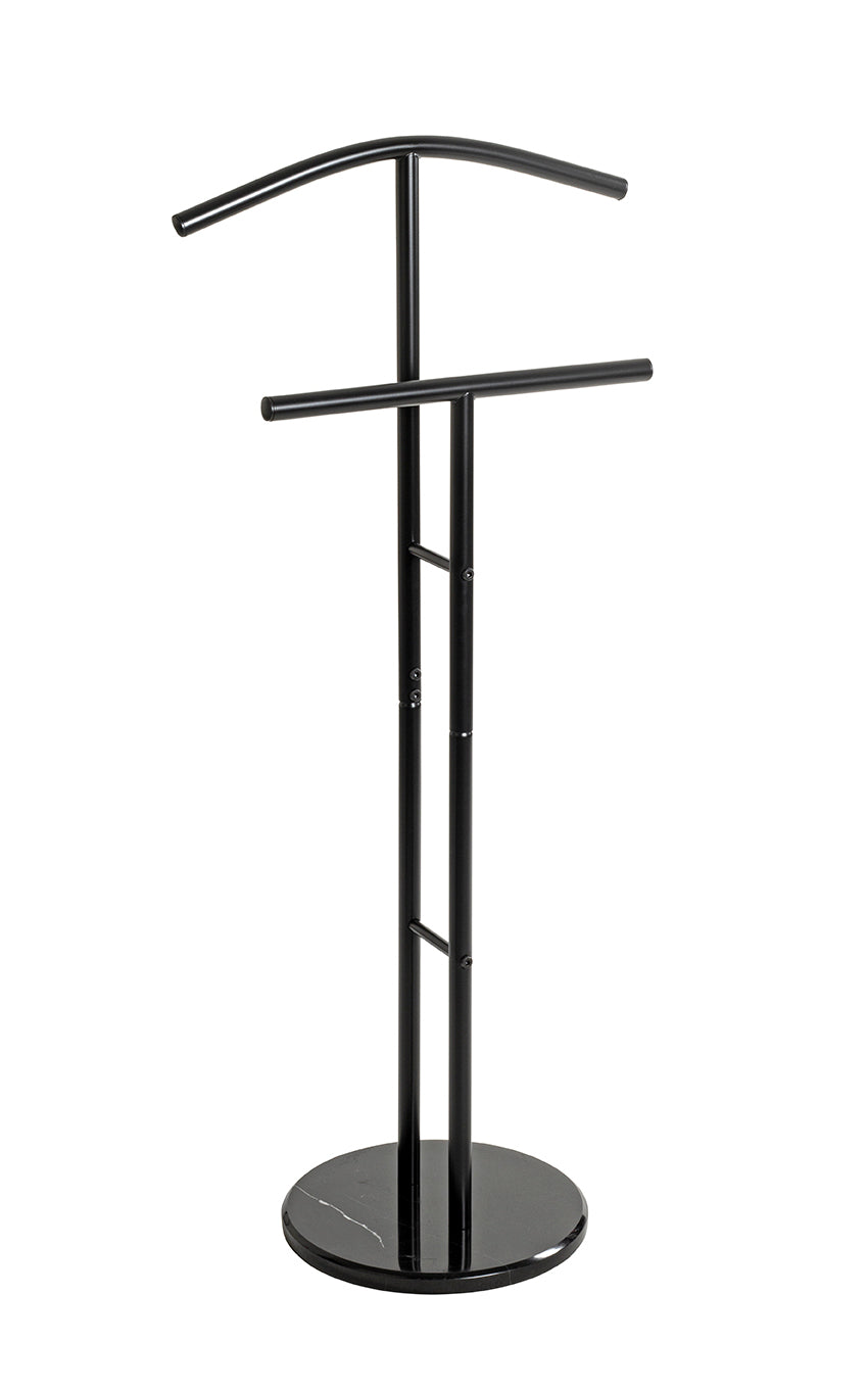 HAKU Möbel Herrendiener aus Metall mit Marmor in Schwarz