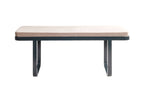 HAKU Möbel Bank aus Metall gepolstert in Anthrazit, 115 x 36 cm, H 48 cm
