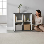 HAKU Möbel Regal aus MDF in Weiss 80 x 30 x 86 cm