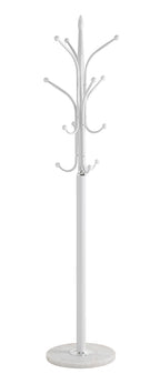 HAKU Möbel Garderobenständer aus Metall mit Marmor in Weiss 40 x 177 cm