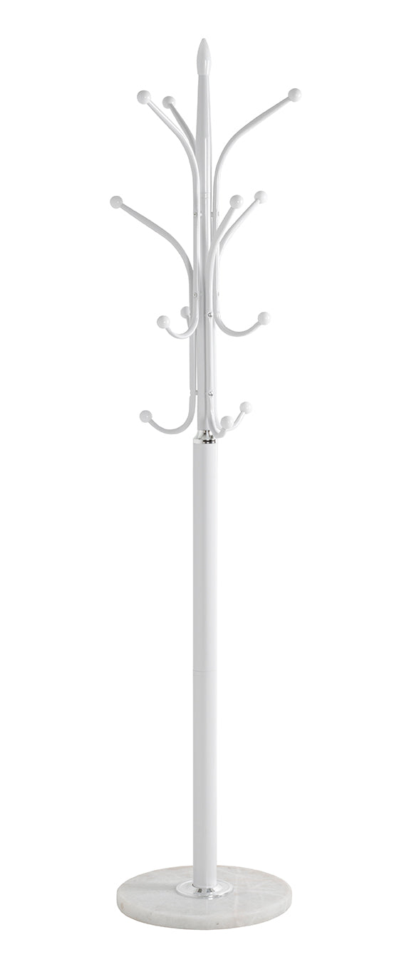 HAKU Möbel Garderobenständer aus Metall mit Marmor in Weiss 40 x 177 cm