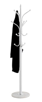 HAKU Möbel Garderobenständer aus Metall mit Marmor in Weiss 40 x 177 cm