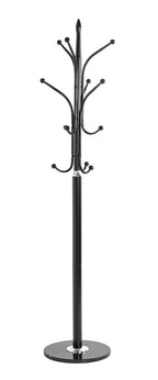 HAKU Möbel Garderobenständer aus Metall mit Marmor in Schwarz 40 x 179 cm