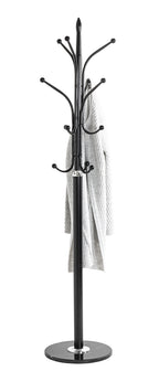 HAKU Möbel Garderobenständer aus Metall mit Marmor in Schwarz 40 x 179 cm