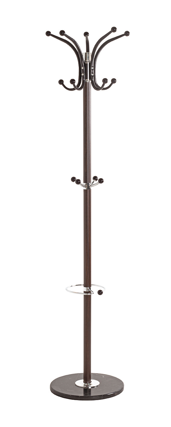 HAKU Möbel Garderobenständer aus Metall mit Marmor in Braun 39 x 171 cm