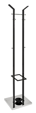 HAKU Möbel Garderobenständer aus Metall in Schwarz 37 x 37 x 181 cm