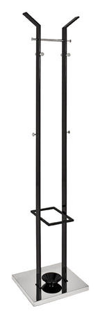 HAKU Möbel Garderobenständer aus Metall in Schwarz 37 x 37 x 181 cm