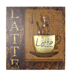 HAKU Möbel Wandgarderobe aus MDF Motiv Kaffeetasse in Rot