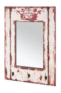 HAKU Möbel Wandgarderobe aus MDF Motiv Schriftzug in Grau 52 x 10 x 80 cm