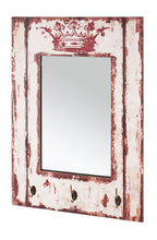 HAKU Möbel Wandgarderobe aus MDF Motiv Schriftzug in Grau 52 x 10 x 80 cm