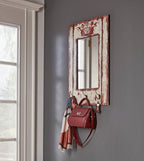 HAKU Möbel Wandgarderobe aus MDF Motiv Schriftzug in Grau 52 x 10 x 80 cm