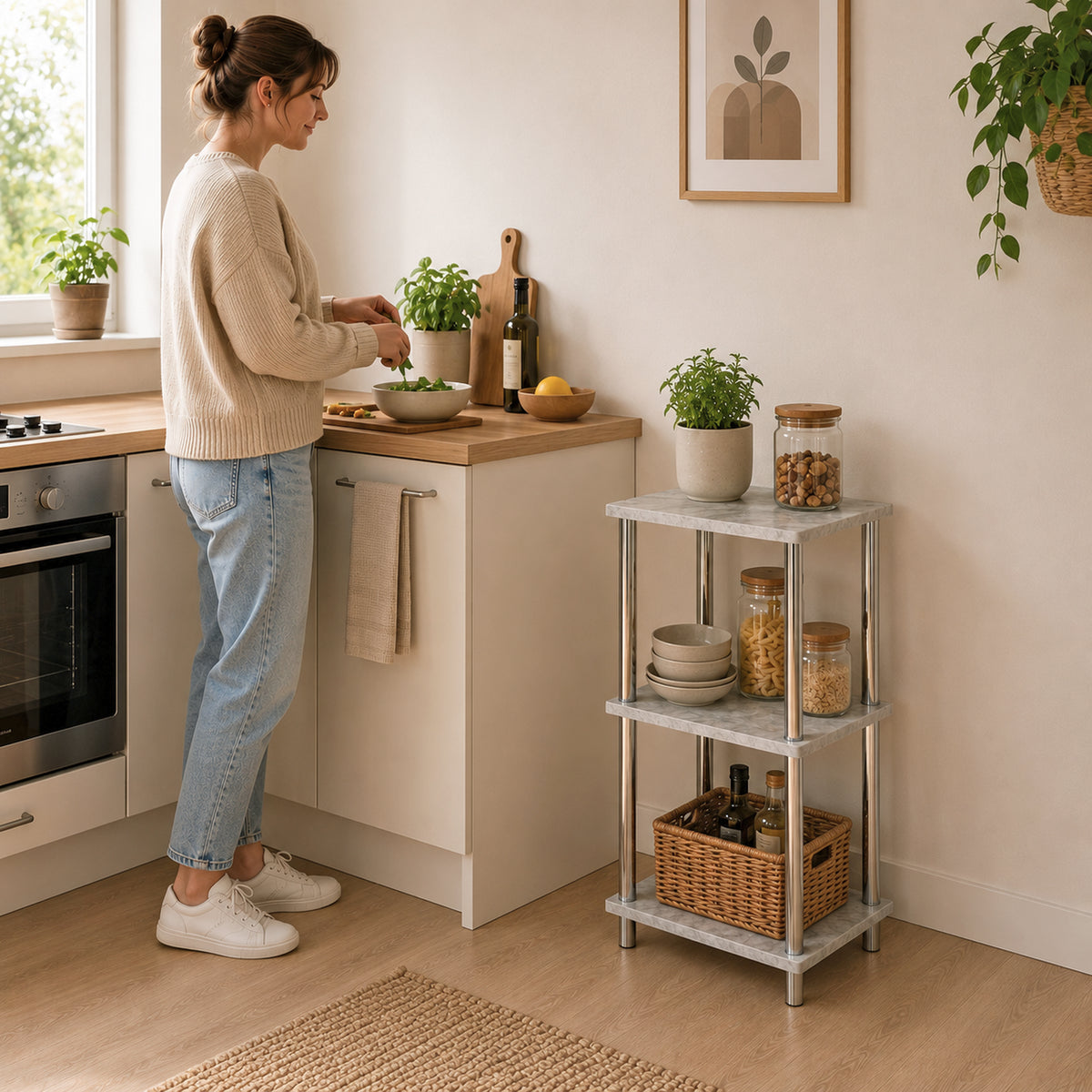 HAKU Möbel Regal aus MDF in Grau
