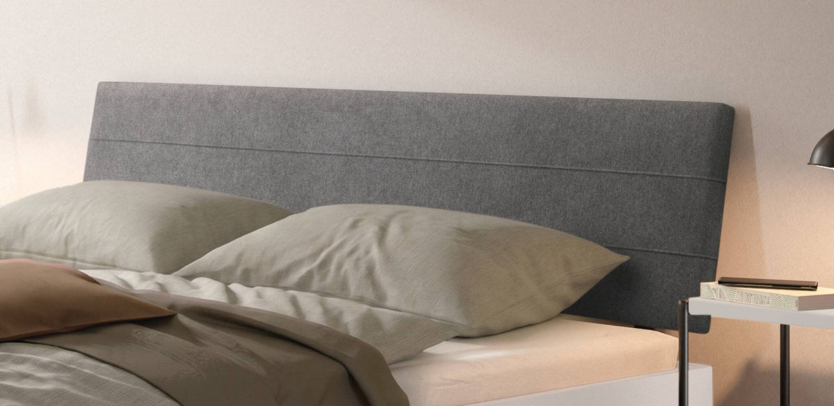 Hasena Vasto Bettgestell – 160 x 200 cm, Fusshöhe 20 cm, Eiche bright, geölt, Monet steel