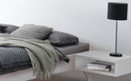 Hasena Calvari Bettgestell – 100 x 200 cm, 20 cm, MDF weiss deckend, lackiert