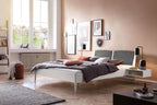 Hasena Comfy Polsterkopfteil – 160 cm, MDF weiss deckend, lackiert, 840-Pace light grey