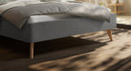 Hasena Reyes Polsterbett – 160 x 200 cm, 20 cm, Pace light grey