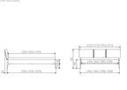 Hasena Pienza Bett mit Polsterkopfteil – 180 x 200 cm, 20 cm, MDF weiss deckend, lackiert