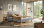 Hasena Leonor Polsterbett – 140 x 200 cm, 25 cm, Pace light grey
