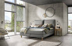 Hasena Bonita Boxspringbett – 140 x 200 cm, Lovely-Top, Monet steel