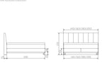 Hasena Stefania Boxspringbett – 160 x 200 cm, Lovely-Top, Monet steel