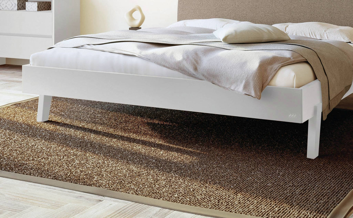 Hasena Lorenzo Bettgestell – 100 x 200 cm, Fusshöhe 20 cm, Eiche bright, geölt, Pace grey