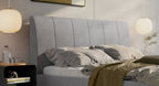 Hasena Cristina Polsterbett – 160 x 200 cm, 20 cm, Pace grey