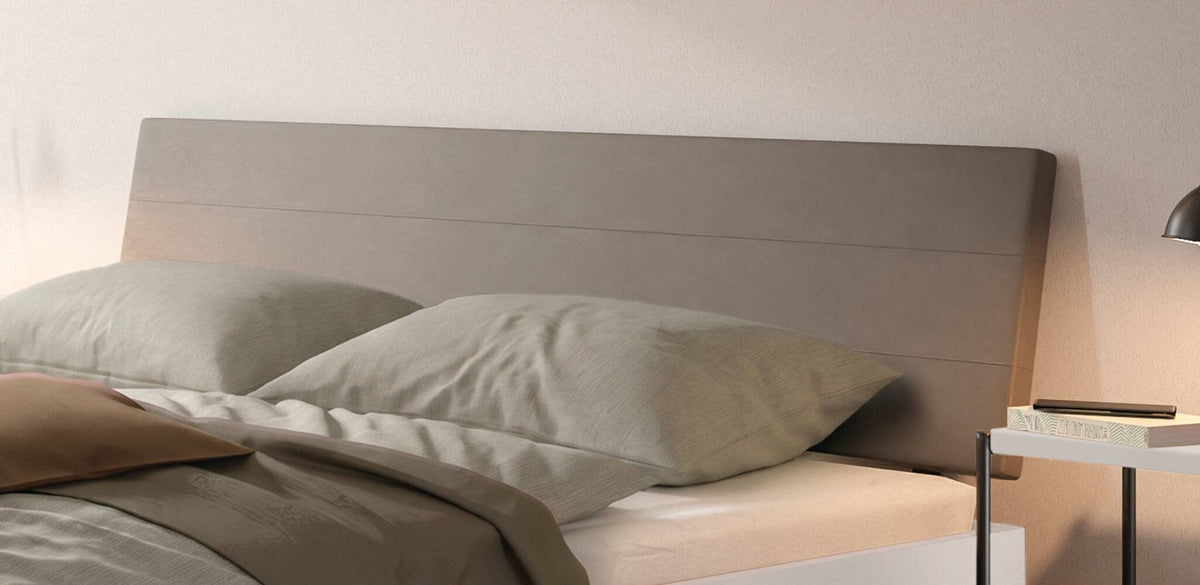 Hasena Vasto Bettgestell – 160 x 200 cm, Fusshöhe 20 cm, MDF weiss deckend, lackiert, Monet steel