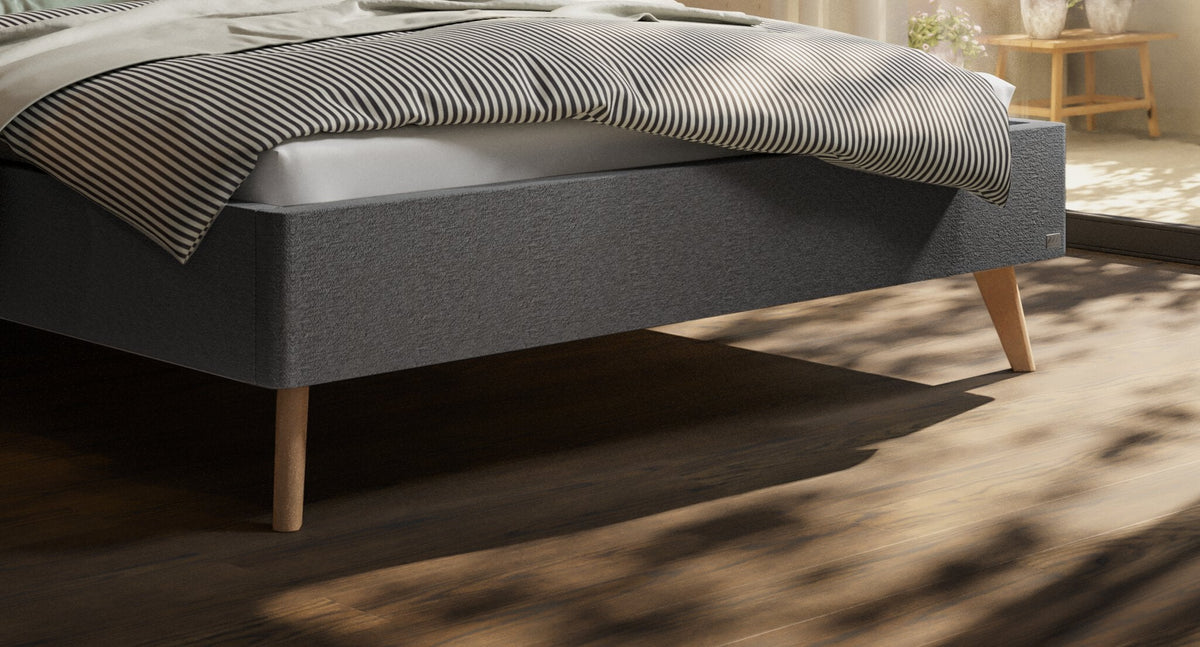 Hasena Reyes Polsterbett – 160 x 200 cm, 25 cm, Pace light grey