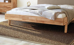 Hasena Lorenzo Bettgestell – 100 x 200 cm, Fusshöhe 25 cm, MDF weiss deckend, lackiert, Pace grey