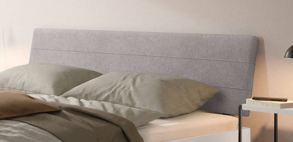 Hasena Vasto Bettgestell – 160 x 200 cm, Fusshöhe 20 cm, MDF weiss deckend, lackiert, Pace grey