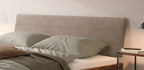 Hasena Vasto Bettgestell – 160 x 200 cm, Fusshöhe 25 cm, Kernbuche natur, geölt, Pace grey